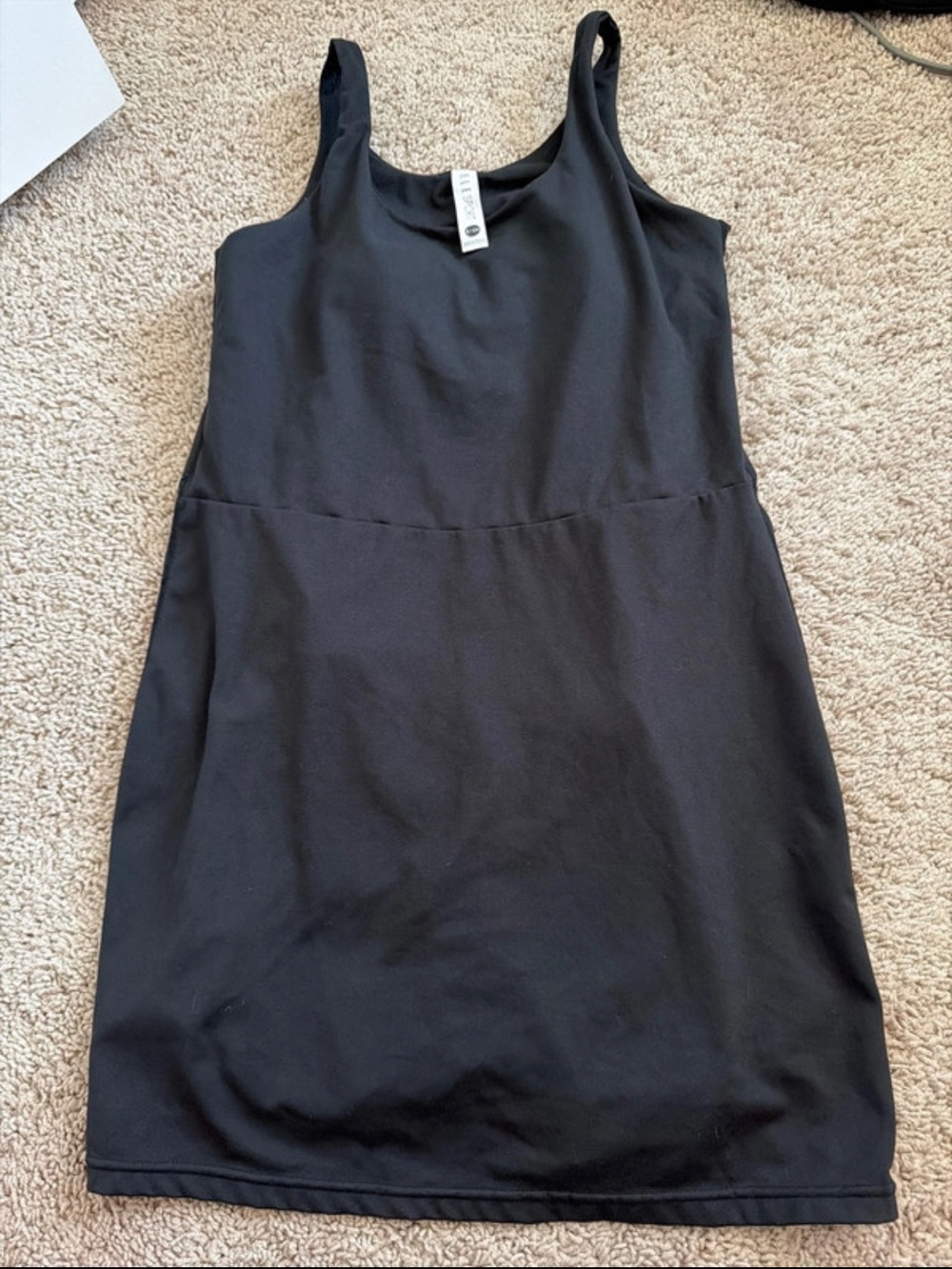 Elle Sport Classic Black Tank Dress with shorts Small